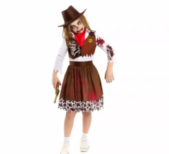 Costume da cowgirl zombie per ragazze
