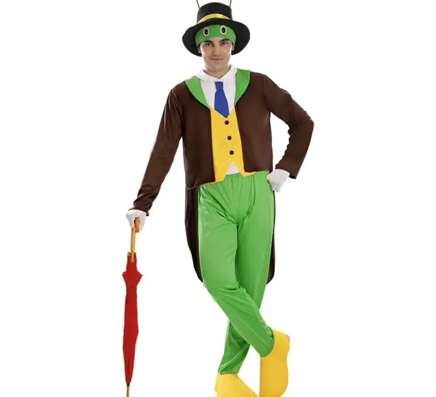Costume da cricket dei cartoni animati per uomo