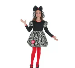 Costume da Dalmata con cuore per bambina