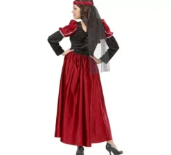 Costume da Dama Medievale Castigliana per donna