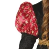 Costume da Dama medievale nero perbambina