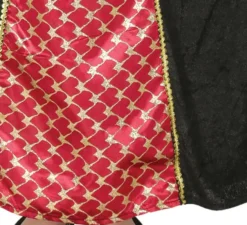 Costume da Dama medievale nero perbambina