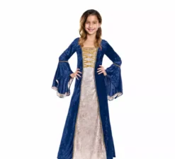 Costume da dama medievale per bambina