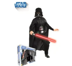 Costume da darth vader con spada in scatola