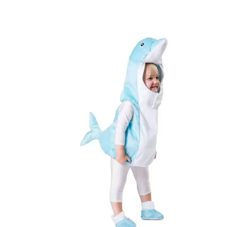 Costume da delfino blu per bambino e ragazzo
