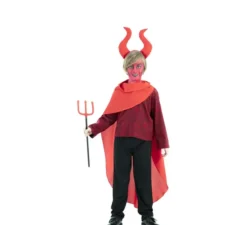 Costume da Demone Cornuto Rosso per bambino