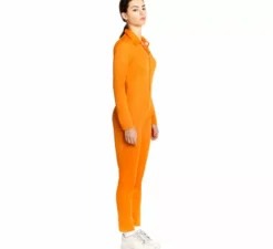 Costume da detenuto arancione per donna