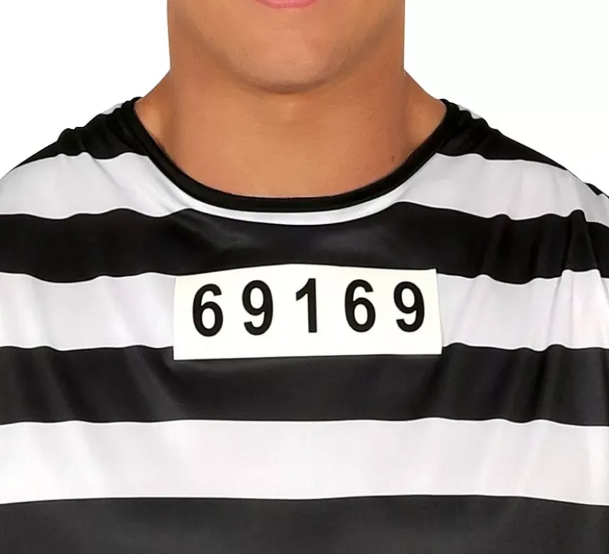 Costume da detenuto per uomo