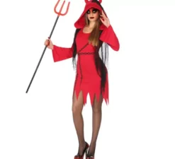 Costume da Diavolessa con catene per donne
