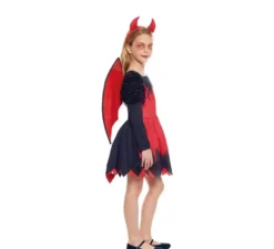 Costume da diavolo alato per bambina