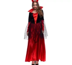 Costume da diavolo in pizzo per donna