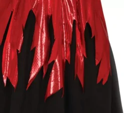 Costume da diavolo rosso e nero per donna