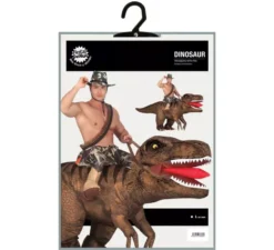 Costume da dinosauro a cavallo gonfiabile per adulti