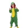 Costume da dinosauro Kugurumi verde e giallo per bambini