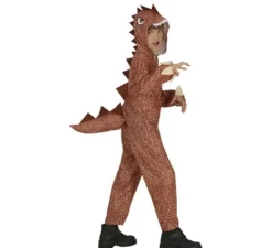 Costume da dinosauro marrone per bambini