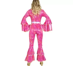 Costume da discoteca alla moda anni '70 per donna