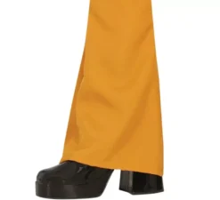 Costume da discoteca arancione anni '70 per uomo