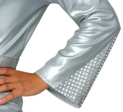 Costume da discoteca argentato per uomo