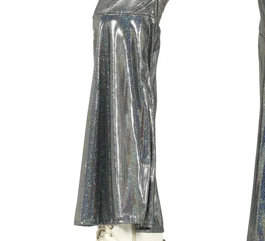 Costume da discoteca argento da donna