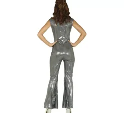 Costume da discoteca argento da donna