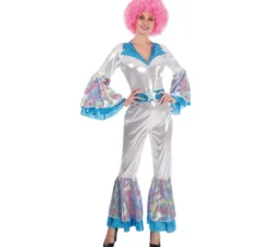 Costume da Discoteca Argento per donna