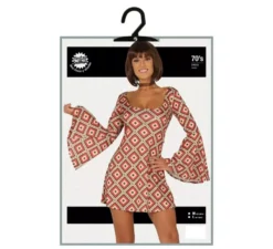 Costume da discoteca Diamond anni '70 da donna