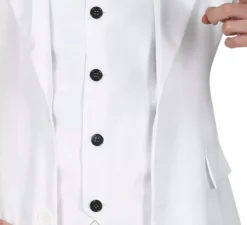 Costume da discoteca in bianco e nero per uomo