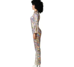 Costume da discoteca multicolore per donna