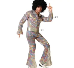 Costume da discoteca multicolore per uomo