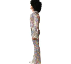 Costume da discoteca multicolore per uomo