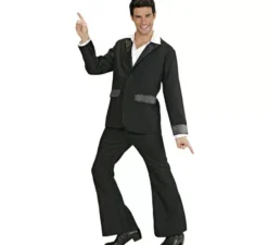Costume da discoteca nero per uomo