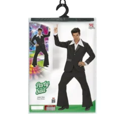 Costume da discoteca nero per uomo