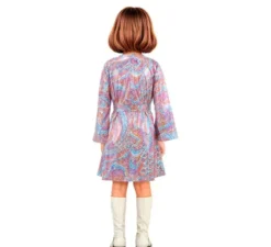 Costume da discoteca psichedelico rosa per ragazza