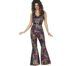 Costume da discoteca scintillante per donna