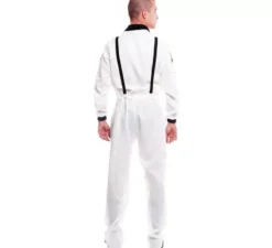 Costume da distintivo da astronauta bianco da uomo