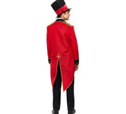 Costume da domatore con gilet a righe da uomo