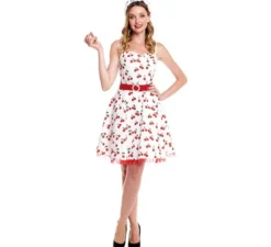 Costume da donna anni '50 con ciliegie