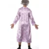 Costume da donna anziana o nonna con sorpresa per uomo. Include tuta e vest