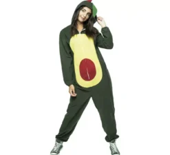 Costume da donna con cappuccio Avocado verde scuro