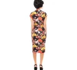 Costume da donna floreale Shanghai Qipao cinese