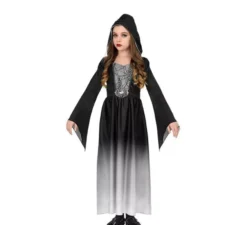 Costume da donna gotica grigia per ragazze