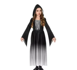 Costume da donna gotica grigia per ragazze