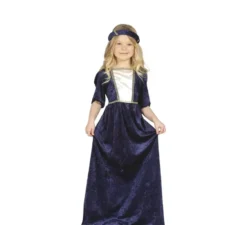 Costume da donna medievale blu