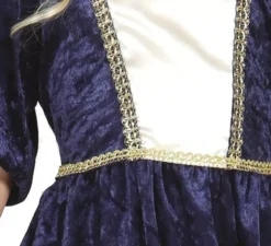 Costume da donna medievale blu