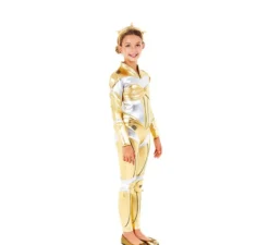 Costume da Donna Robot Stellare Dorata per bambina