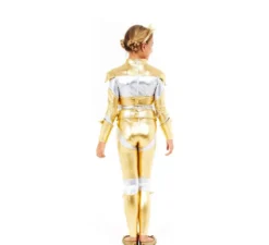 Costume da Donna Robot Stellare Dorata per bambina