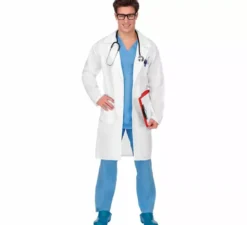 Costume da dottore con camice per uomo