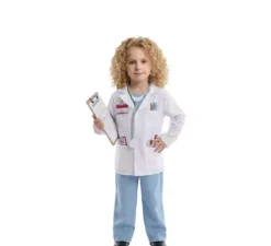 Costume da dottore con identificazione per bambino