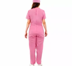 Costume da dottoressa rosa per donna