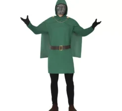 Costume da dottore verde per uomo